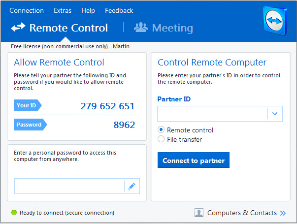 teamviewer iphone setup